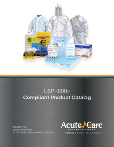 Acute Care Pharmaceuticals USP 800 catalog for sterile cleanroom supplies